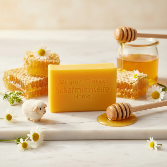 Schafmilchseife eckig 100g, Honig