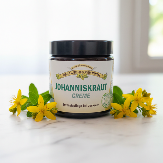 Johanniskraut Creme 110 ml im Glastiegel