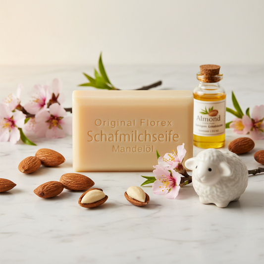 Schafmilchseife eckig 100g, Mandelöl