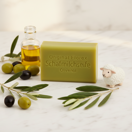 Schafmilchseife eckig 100g, Olivenöl