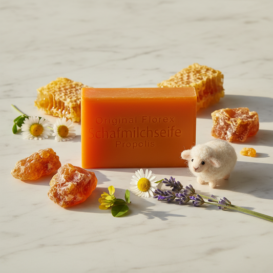 Schafmilchseife eckig 100g, Propolis